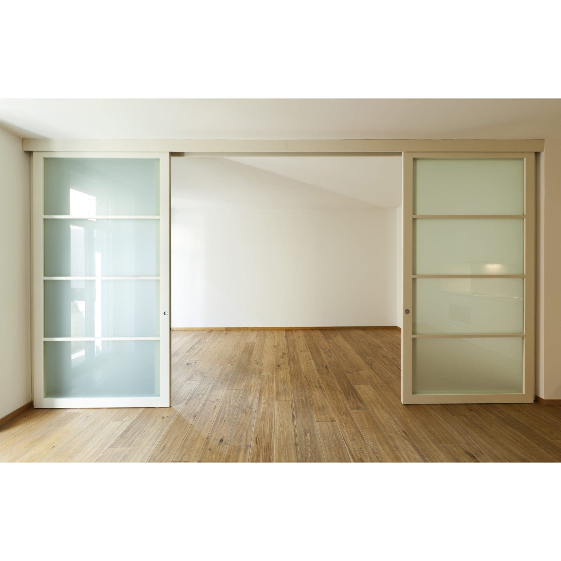 2-7/16" (62 mm) Pocket Door Pull Round Brushed Chrome Privacy alt 0