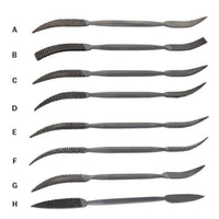 Riffler Rasps, Set of 8 (A-H) alt 0
