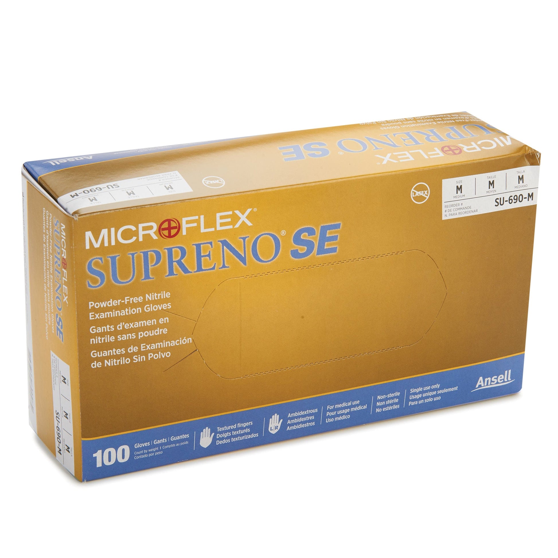 Nitrile Gloves - 5.5 Mil - Medium - 100 Pack alt 5