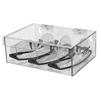 Hinged Lid Storage Box Clear alt 0