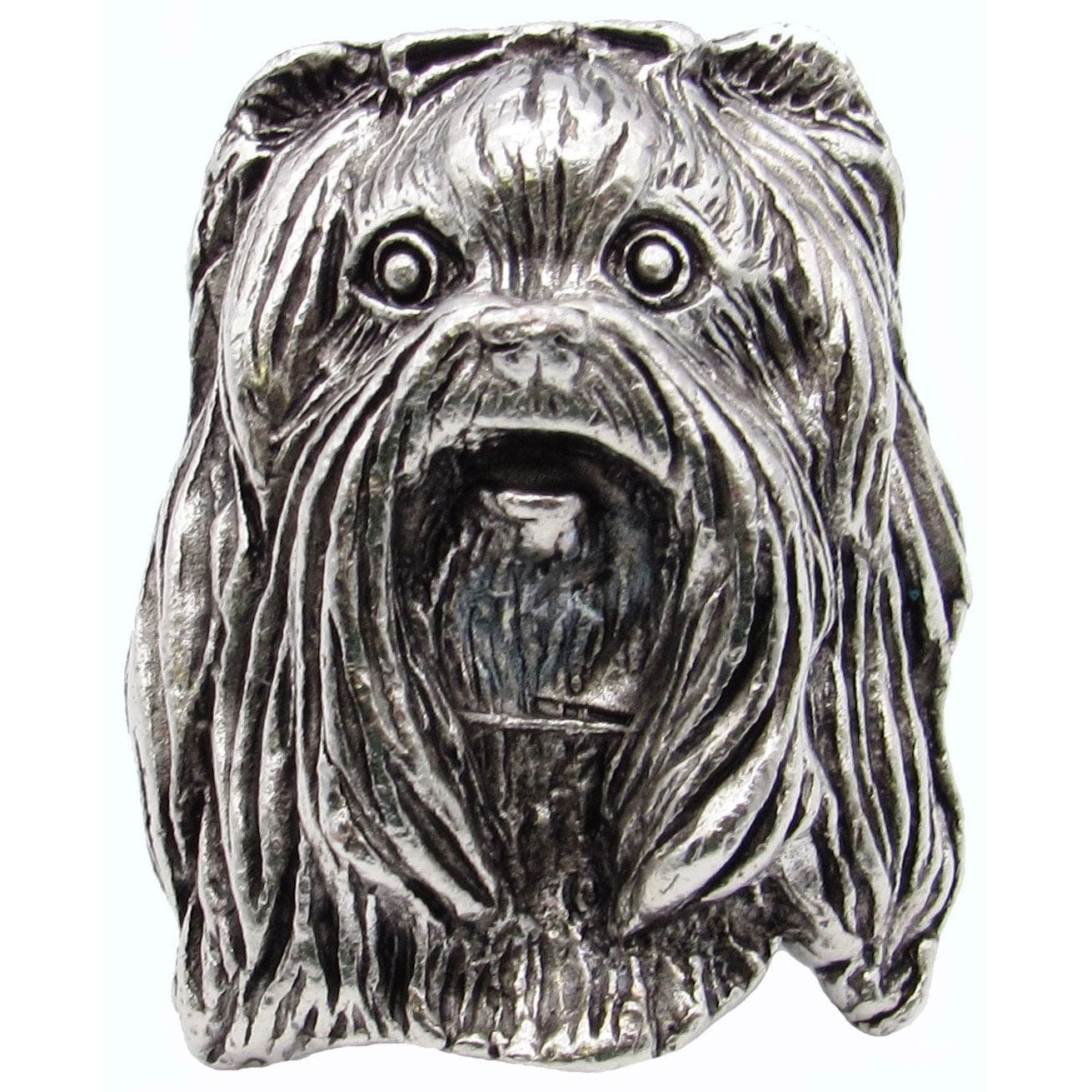 Yorkshire Terrier Knob Pewter Oxide alt 0