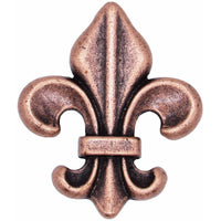 Fleur De Lis Knob Copper Oxide alt 0