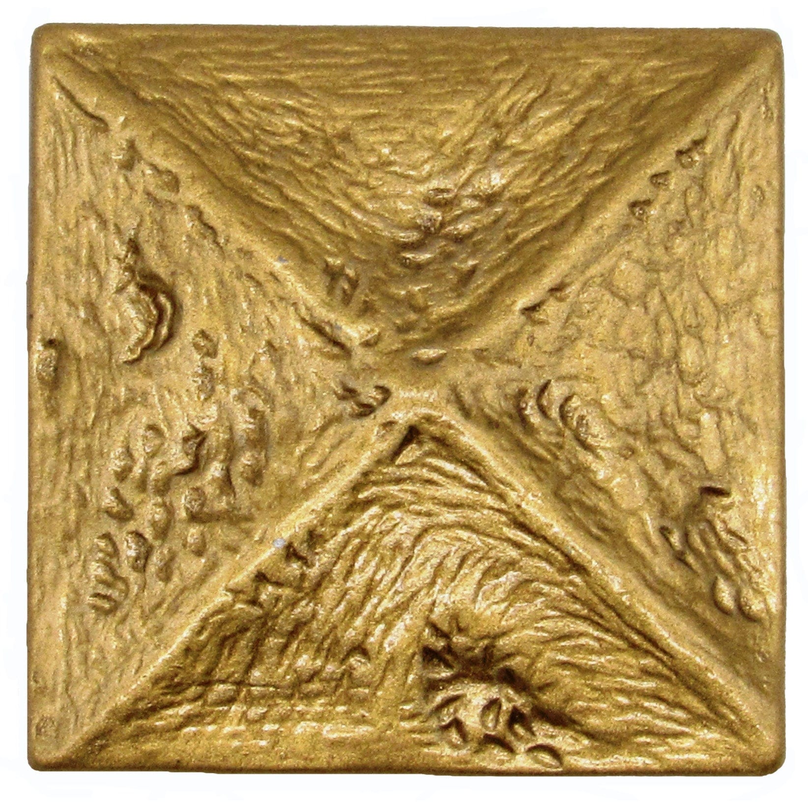 Rustic Pyramid Knob Lux Gold alt 0