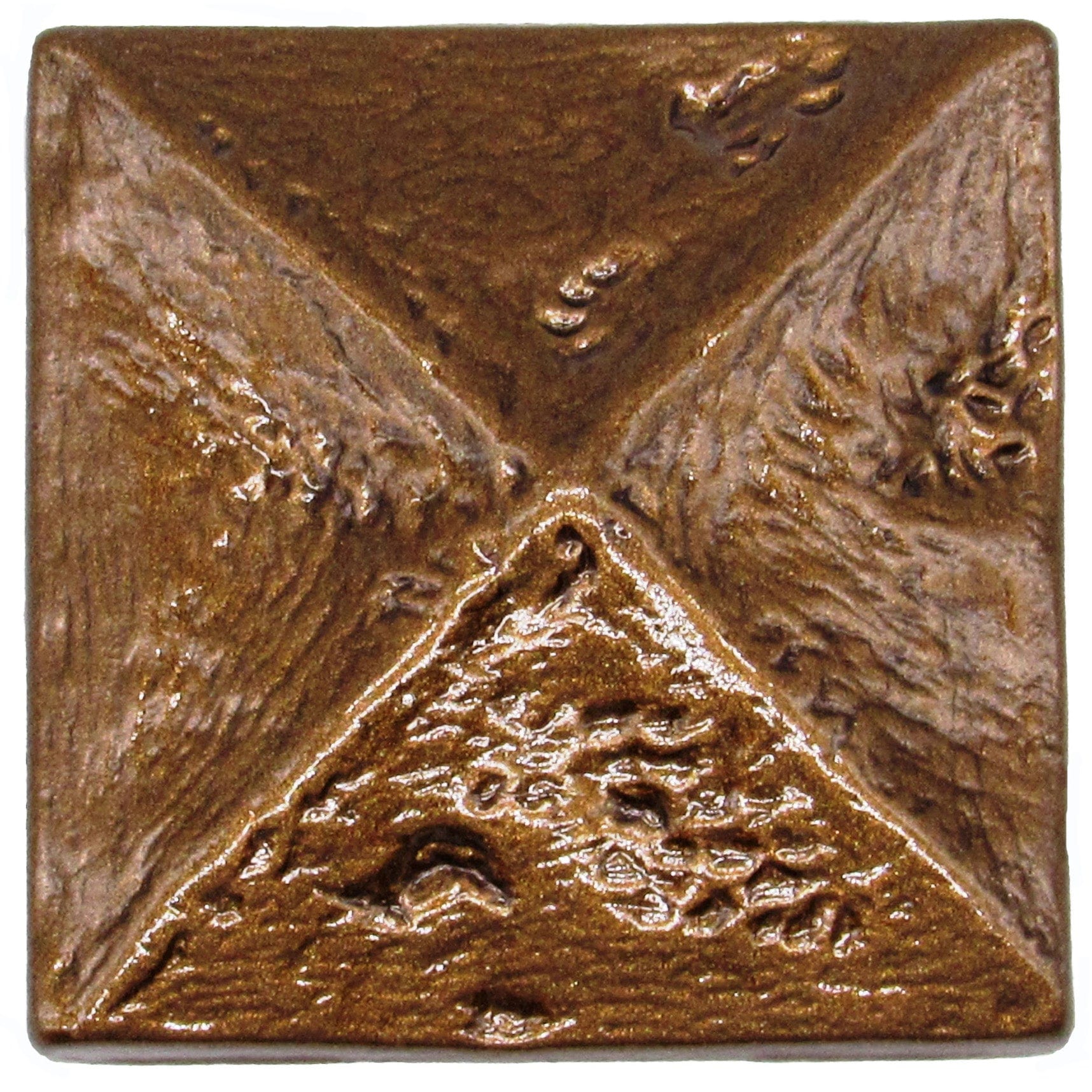 Rustic Pyramid Knob Lux Bronze alt 0