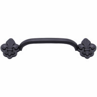 Fleur De Lis Arch Pull 3-3/4" Center Oil Rubbed Bronze alt 0