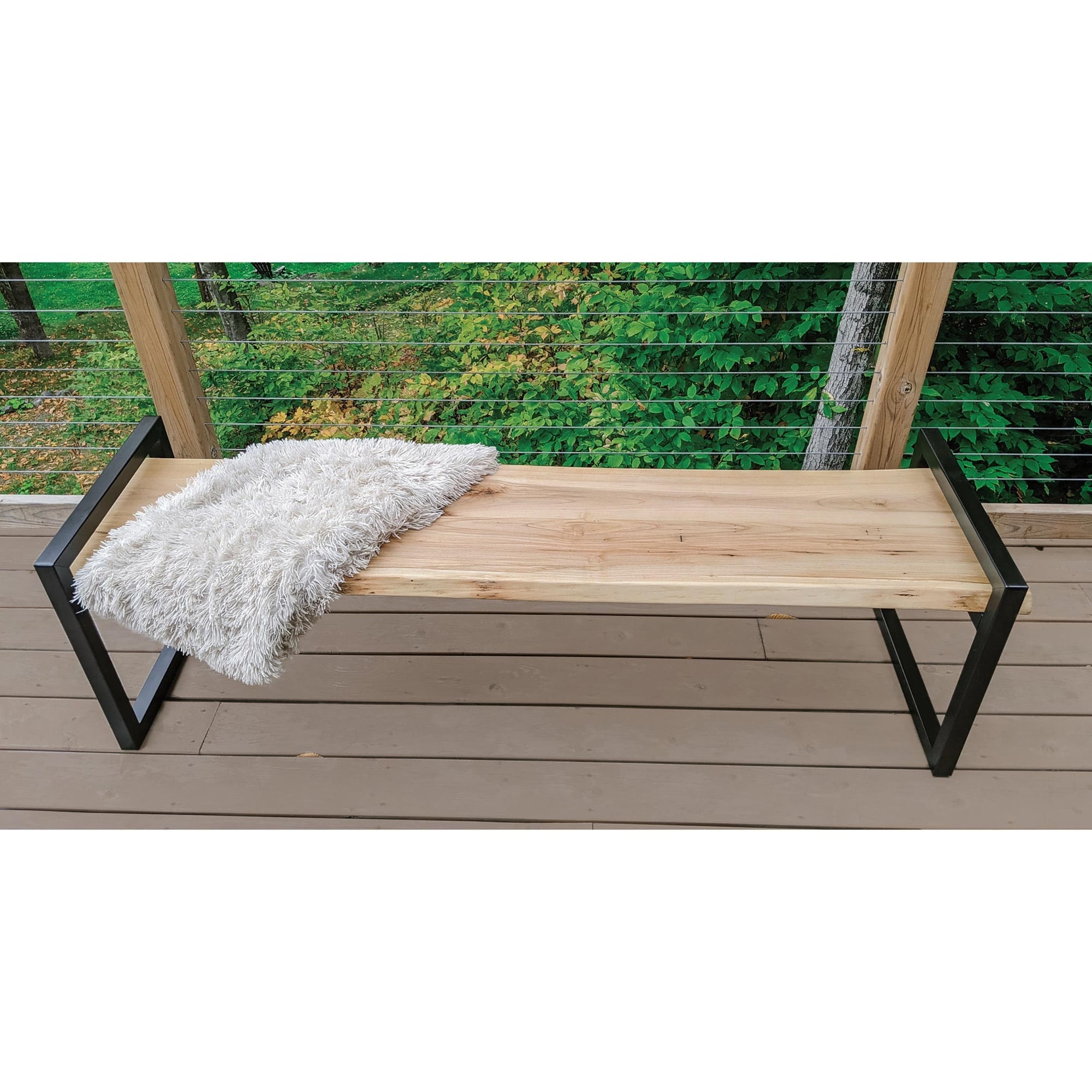 Cube Bench Legs - 20" - Black - Pair alt 0