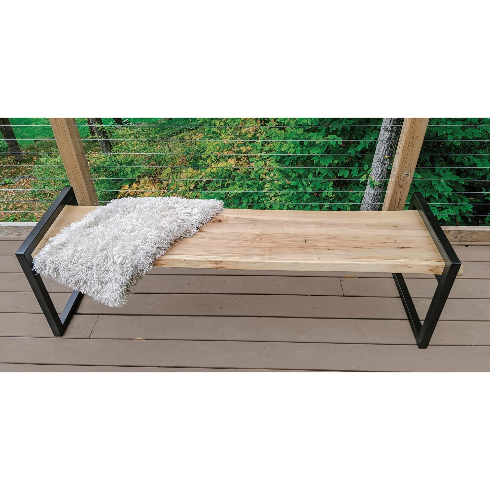 Cube Bench Legs - 20" - Black - Pair alt 0