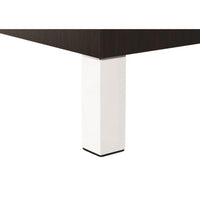 4-23/32" (120 mm) Adjustable Furniture Leg Matte White Pack of 4 alt 0