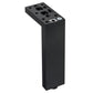 3-15/16" (100 mm) Adjustable Contemporary Versatile T or L Shaped Furniture Leg Matte Black alt 0