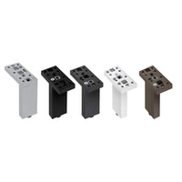 4-23/32" (120 mm) Adjustable Contemporary Versatile T or L Shaped Furniture Leg Aluminum alt 0