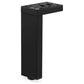 4-23/32" (120 mm) Adjustable Contemporary Versatile T or L Shaped Furniture Leg Matte Black alt 0