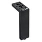 5-29/32" (150 mm) Adjustable Contemporary Versatile T or L Shaped Furniture Leg Matte Black alt 0