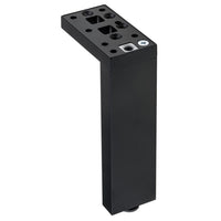 11-3/4" (300 mm) Adjustable Contemporary Versatile T or L Shaped Furniture Leg Matte Black alt 0