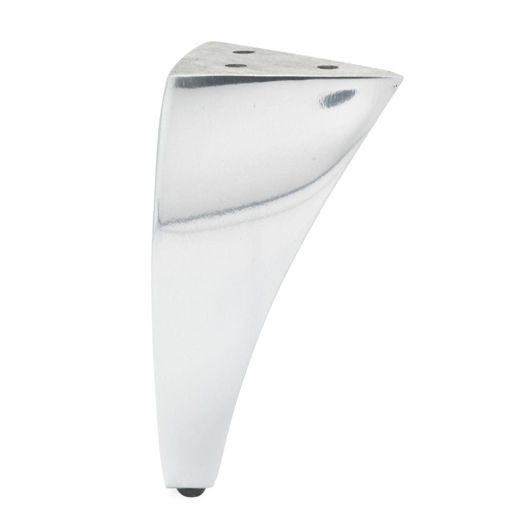4" (102 mm) Aluminum Furniture Leg Polished Aluminum alt 0