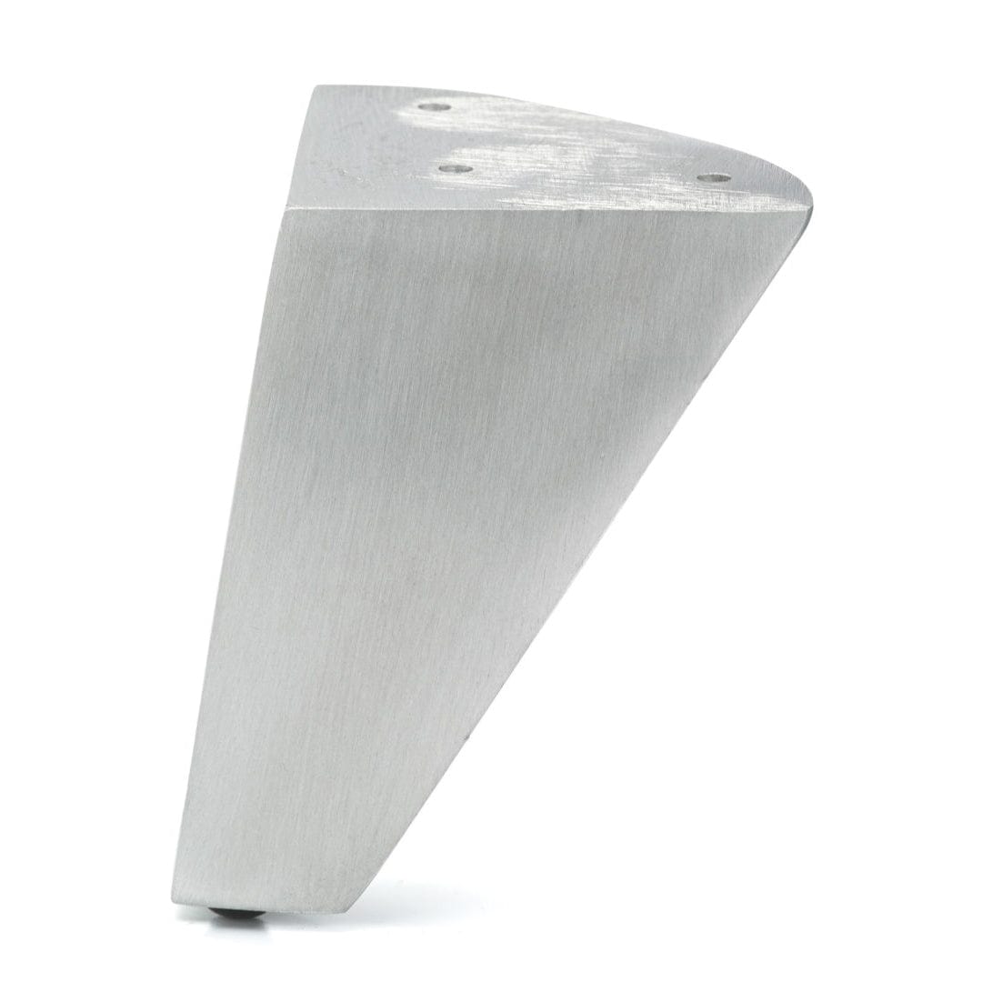 4" (102 mm) Aluminum Furniture Leg Satin Aluminum alt 0