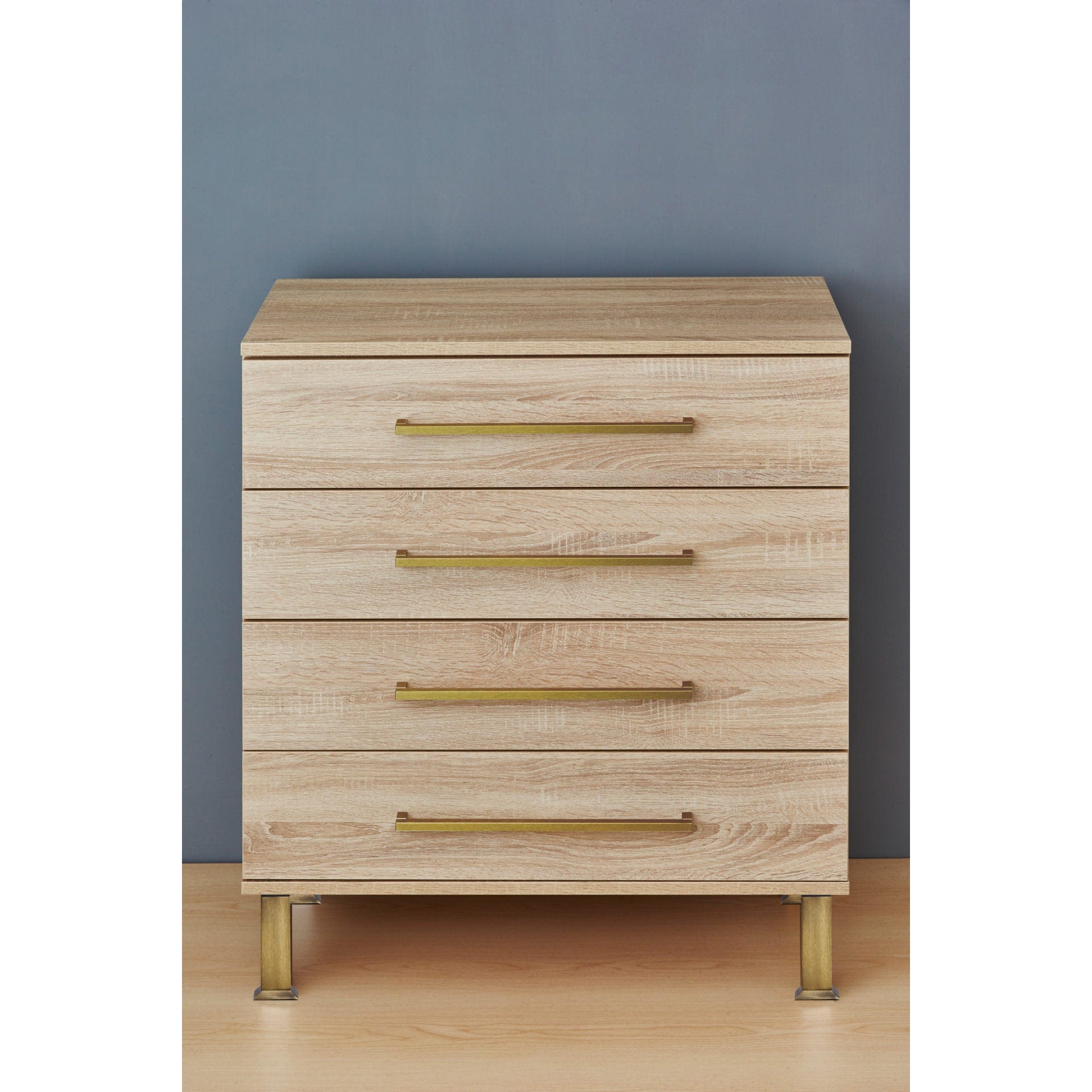 5-29/32" (150 mm)  Vintage Adjustable Square Legs Rustic Brass alt 0