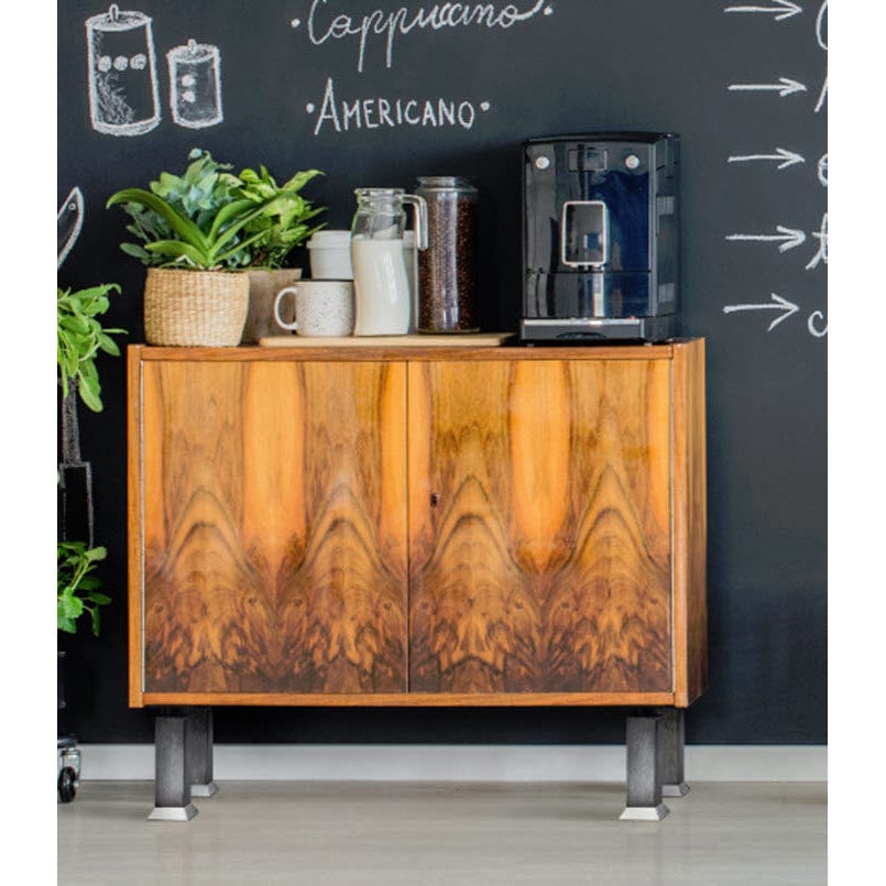 5-29/32" (150 mm)  Vintage Adjustable Square Legs Rustic Brass alt 0