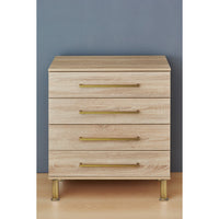 9-27/32" (250 mm) Vintage Adjustable Round Leg Rustic Brass alt 0