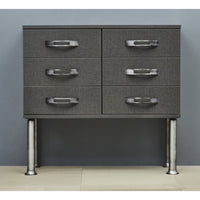 3-15/16" (100 mm) Vintage Adjustable Round Leg Stainless Steel alt 0