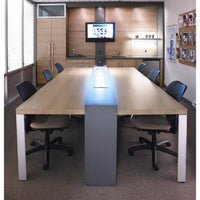 27-1/2" (698 mm) Adjustable Triangular Design Table Leg Aluminum Pack of 4 alt 0