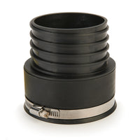 DustConnection - Adapts 4" SCH 40 PVC Pipe to 4" Dust Collection Hose alt 0