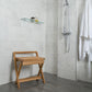 Folding Shower Bench 16" (40 cm) with Handle alt 0