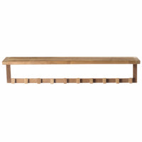 Wall Shelf with 10 Hooks alt 0