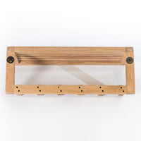 Wall Shelf with 6 Hooks alt 0
