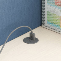 5V Rounded Recessed USB Charger Gray alt 0