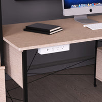 120 V Hanging Power Bar and USB Charging Station, White alt 0