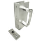 Cavity Sliders CL400 ADA Magnetic Latch Pocket Door Handle for 1-3/8" Door Satin Chrome alt 0