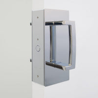 Cavity Sliders CL400 ADA Magnetic Latch Pocket Door Handle for 1-3/8" Door Satin Chrome alt 0