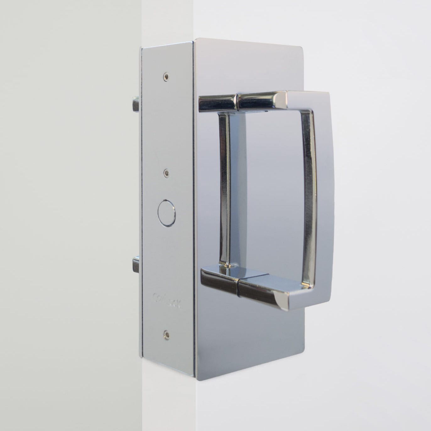 Cavity Sliders CL400 ADA Magnetic Latch Pocket Door Handle for 1-3/8" Door Satin Chrome alt 0