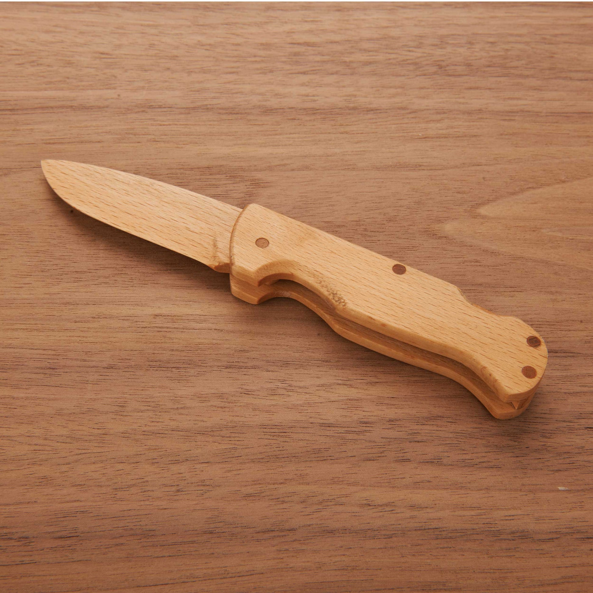 Arlo Wooden Lock Back Folding Pocket Knife - 6-7/8" - Unfinished Kit alt 0