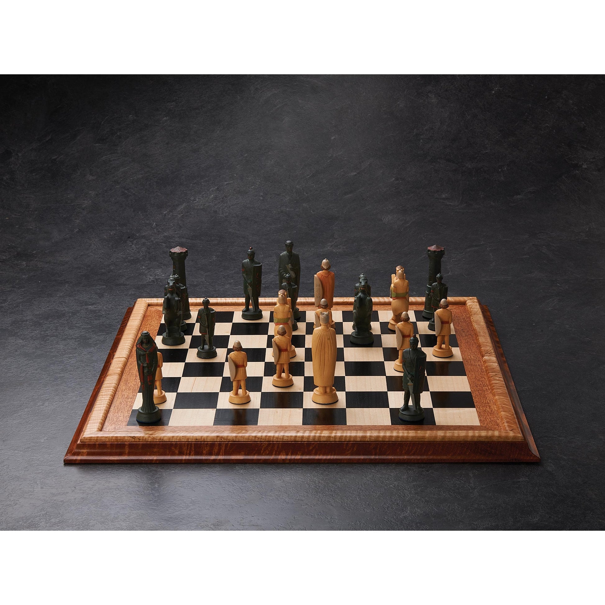 Chess or Checkers Wood Veneer - 19" x 19" - 2-Ply Wood-on-Wood alt 0