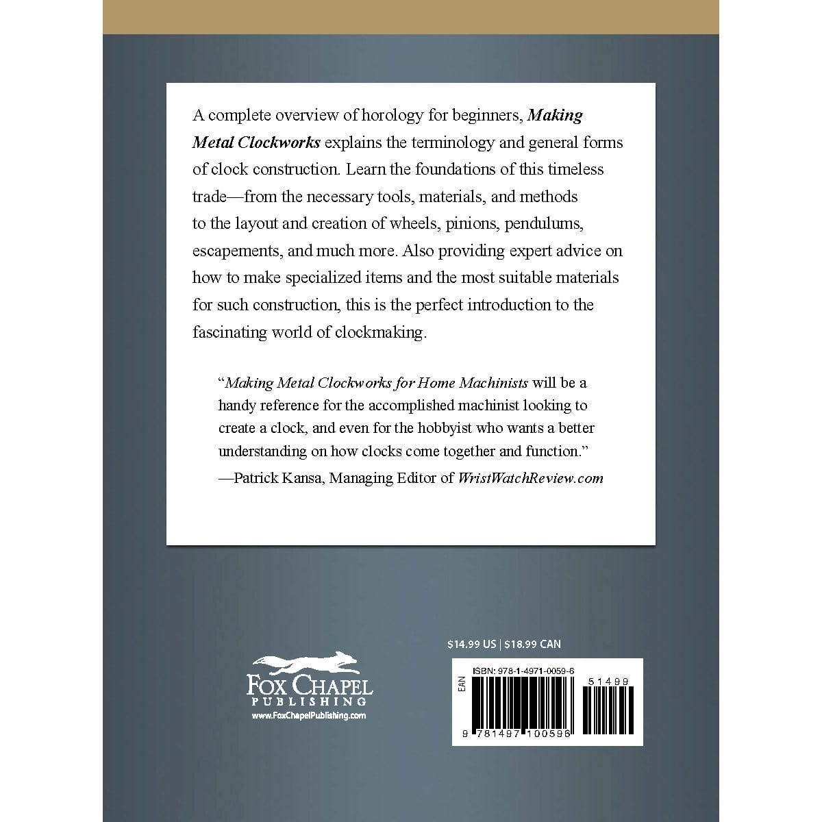 Making Metal Clockworks for Home Machinists alt 0