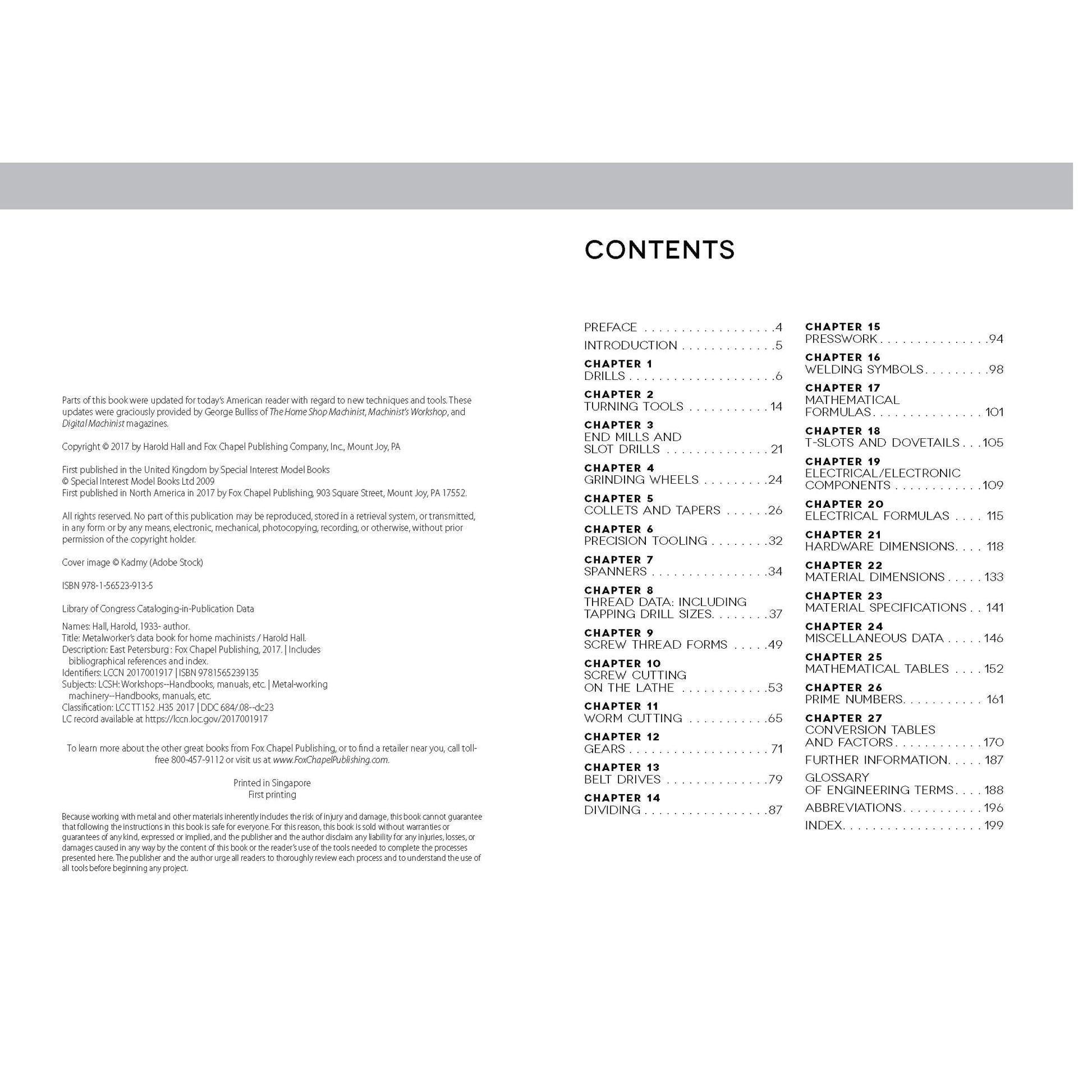 Metalworkers Data Book for Home Machinists alt 0