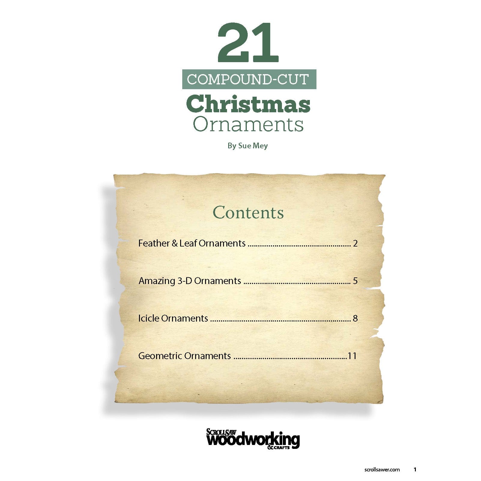 21 Compound-Cut Christmas Ornaments alt 0