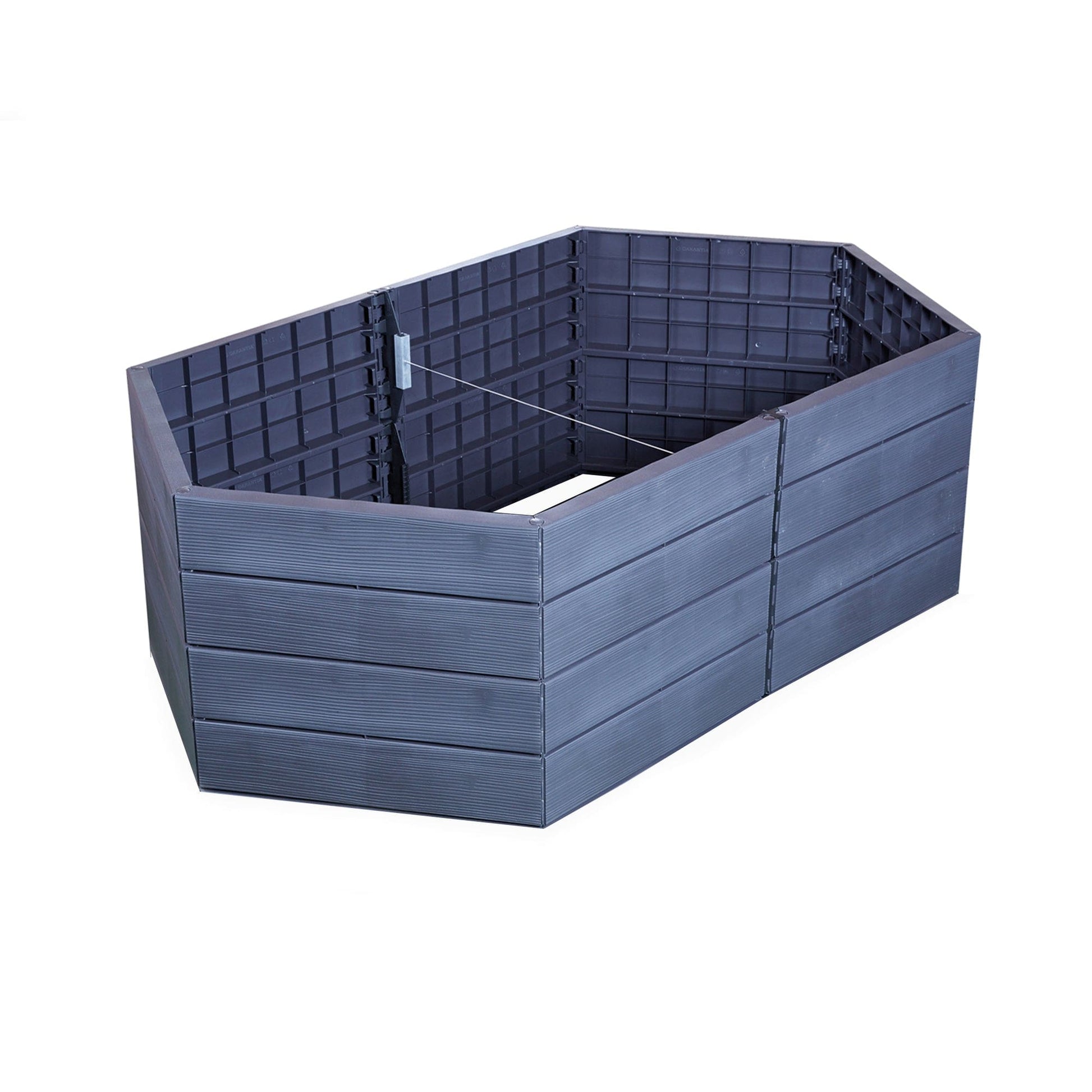 ERGO Modular Raised Bed Hexagon Double Unit Set alt 0
