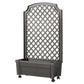 Calypso Planter Trellis Anthracite Gray alt 0