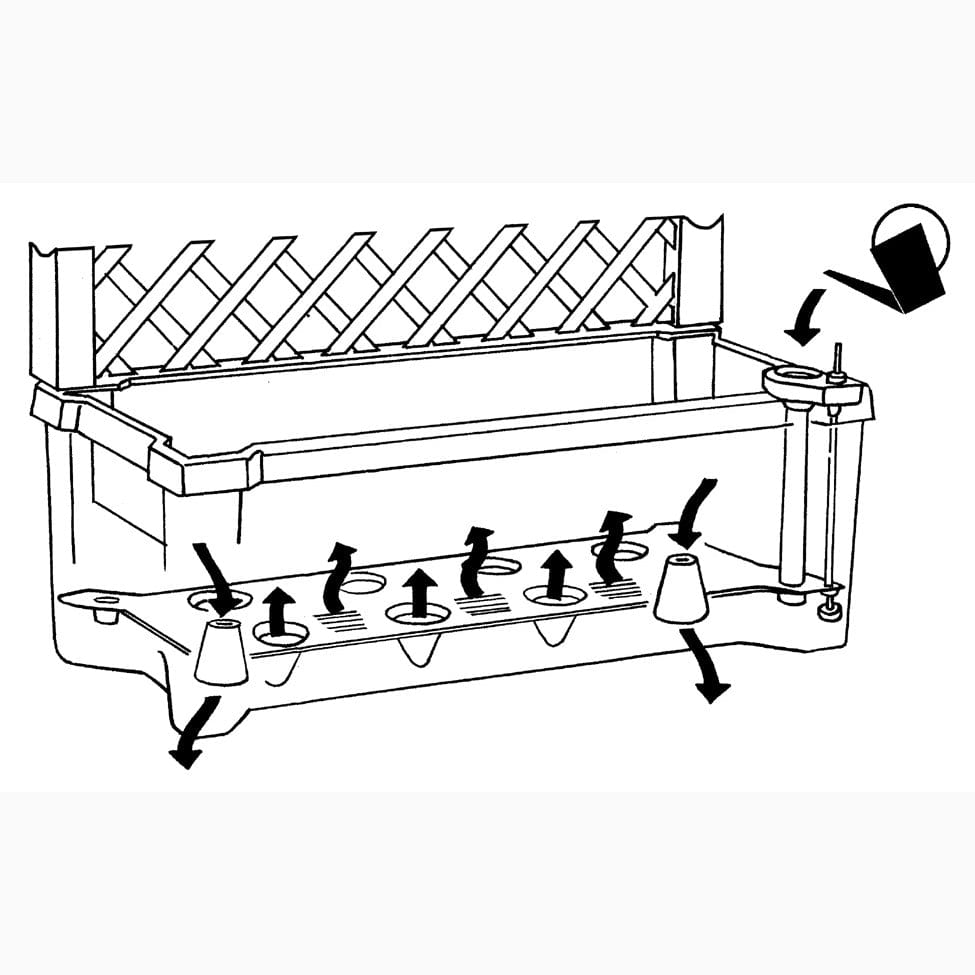 Calypso Planter Trellis Anthracite Gray alt 0