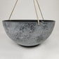 Round Spackled Hanging Planter Medium Gray alt 0