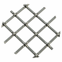 .5" Round Single Diamond Decorative Grille - Antique Pewter, 18" W x 48" L Sheet alt 5