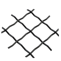 .75" Pressed Single Diamond Decorative Grille - Flat Black, 18" W x 48" L Sheet alt 75