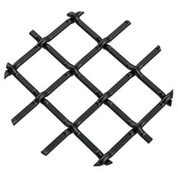 .5" Round Single Diamond Decorative Grille - Flat Black, 36" W x 24" L Sheet alt 5