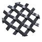 .375'' Single Flat Diamond Decorative Grille - Flat Black, 36''W x 24''L Sheet alt 375