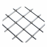 .75" Multi-Crimp Single Diamond Decorative Grille - Satin Nickel, 36" W x 24" L Sheet alt 75
