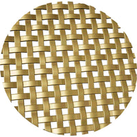 .1875" Flat Square Decorative Grille - Satin Brass, 36" W x alt 0