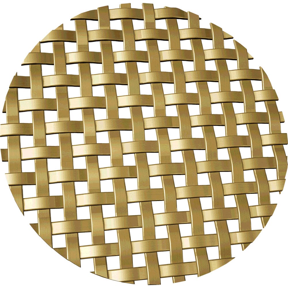 .1875" Flat Square Decorative Grille - Satin Brass, 36" W x alt 0