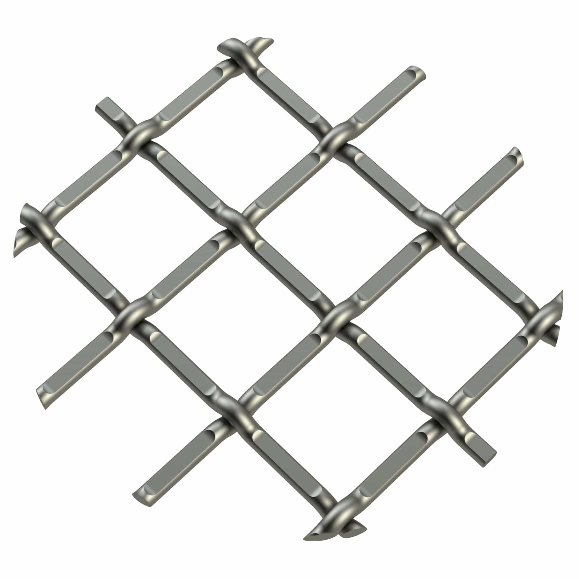 .5" Round Single Diamond Decorative Grille - Antique Pewter, 36" W x 48" L Sheet alt 5